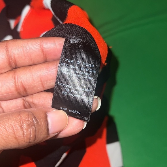 Rag & Bone Olympia Geometric Patterned Sleeveless Knit Dress size XXS - Picture 6 of 6